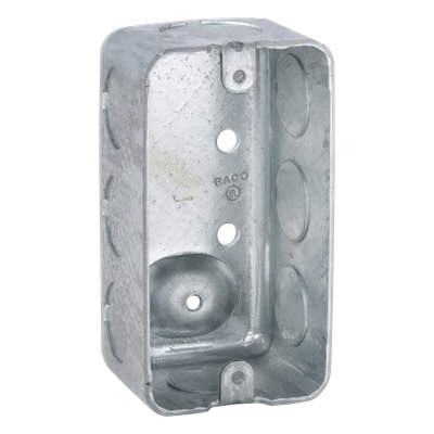 Caja (Chalupa) 4x2\"/ Profundidad  1-7/8\" / 7 Entradas de 1/2\" y 1 de 3/4\".