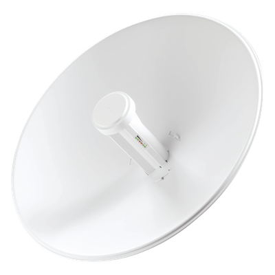 PowerBeam airMAX M5, larga distancia, frecuencia 5 GHz (5170-5875 MHz) con antena tipo plato de 25 dBi