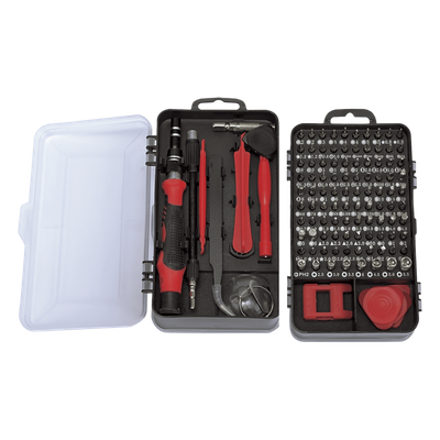 Juego de Reparación de Pantallas o Dispositivos Electrónicos de Uso Fino con 115 piezas con Estuche de Almacenaje.
