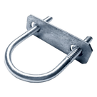 Abrazadera Roscada Tipo U / 76 mm (3 in) / Cuerda 3/8\" / Acero Galvanizado / Carga 120 kN