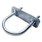 Abrazadera Roscada Tipo U / 76 mm (3 in) / Cuerda 3/8\" / Acero Galvanizado / Carga 120 kN