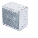 Caja Multigang / 2 Gangs / 2.5 in (6.35 cm) Profundidad / 12 Entradas 1/2-3/4 in (1.27-1.91 cm)
