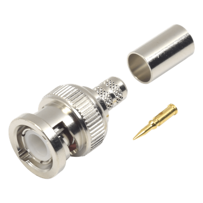 Conector BNC Macho de Anillo para cables RG-8/X, LMR-240, 9258.
