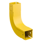 Bajada Vertical Interior de 90º, Para uso con Canaletas 2x2 FiberRunner™, Color Amarillo