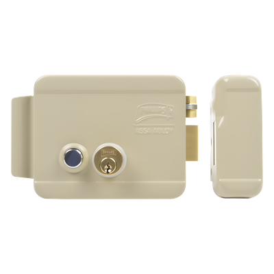 Cerradura Eléctrica / Incluye Llave / Derecha/ Con Botón integrado /Exterior