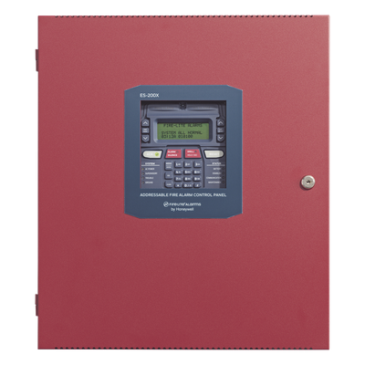 Panel de control de incendio direccionable con comunicador IP y POTS integrado, 318 puntos por lazo SLC, expandible a 954 puntos
