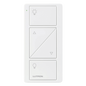 Control Pico inalámbrico de 2 botones con subir/bajar para iluminación, blanco brillante, compatible con Caséta, RadioRA 2 y HomeWorks QS