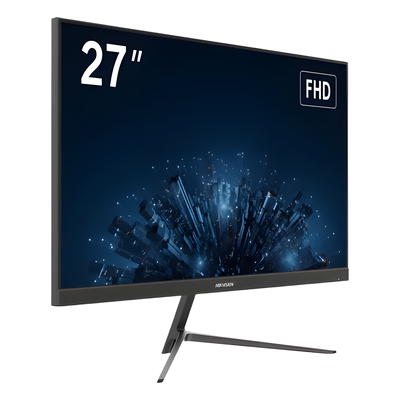 Monitor LED Full HD (1080p) de 27\" / Bocinas Integradas / 100 Hz / Ideal para CCTV, Oficina y Hogar / Entrada HDMI-VGA / VESA (100 X 100) / Uso 24/7 / IPS / Ultra Delgado