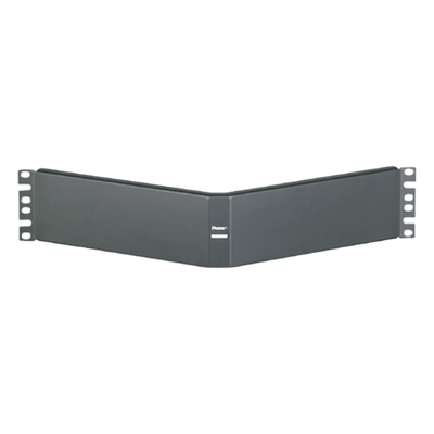 Tapa Ciega Para Rack Estándar de 19in, Angulado, de Acero, 2UR, Color Negro