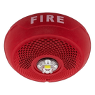 Bocina con Lámpara Estroboscópica LED / Montaje en Techo / Lente Rojo / Candela Seleccionable / 25-70.7 VRMS / 1/4-2 W