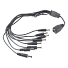 Cable de alimentación multivía / 9 vías / 8 cámaras TurboHD / 12 VCC / 500 mA por canal / Conector plug 3.5 mm