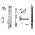 Kit de cerradura electrificada / Perfil angosto / Control de acceso exterior / Salida libre interior / Puerta simple