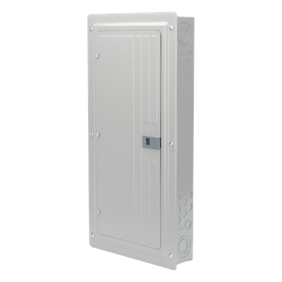 Centro de carga trifásico 3 Fases, 4 Hilos para interruptores QP, de 24 polos - 42 circuitos, 120/240vca, Barras de aluminio 200 Amp, Nema 1, uso interior. Incluye tapa.