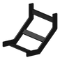 Curva vertical interior epoxica para charola tubular de 4\" de ancho, incluye cople y tornillería