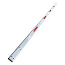 Brazo Recto para Barrera / Aluminio 4 m (13.1 ft) / Bandas Reflectantes Rojas / Sin Iluminación / Exterior