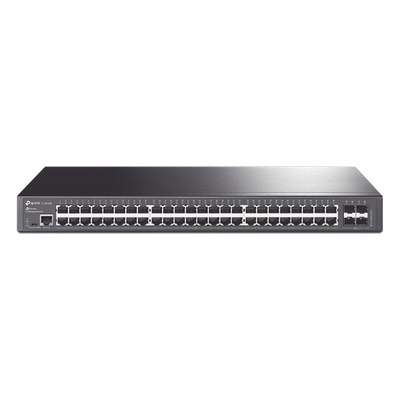 Switch Omada SDN Administrable / 48 puertos Gigabit y 4 puertos SFP / Funciones sFlow, QinQ y QoS / Administración centralizada OMADA