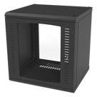 Gabinete de Pared para Rack 19in / 12 Unidades / Carga 100 kg / Puerta Cristal Templado / Postes Ajustables