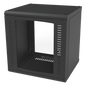 Gabinete de Pared para Rack 19in / 12 Unidades / Carga 100 kg / Puerta Cristal Templado / Postes Ajustables