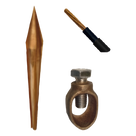 Kit de Puesta a Tierra / Varilla 5/8\" x 1.5 m (4.9 ft) / Cable 6 AWG 10 m (32.8 ft) / Conector de Bronce / Aprobación UL 4703