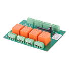 Tarjeta control de esclusas / 2 puertas / 4 relevadores 1A @ 115VAC / 2 triggers 5V / 73x94x20 mm / 12VDC