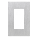 Placa de Pared Screwless / 1 Espacio / Acero Inoxidable / Perfil Delgado 7.6 mm