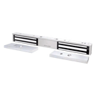 Chapa Magnética Doble / 600 lb (272 kg) por Puerta / 12/24 VDC Seleccionable / LED Bicolor / UL / Libre de Magnetismo Residual