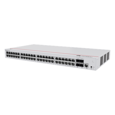 Switch de Acceso Gigabit Administrable  Capa 2 / 48 puertos 10/100/1000 Mbps / 4 Puertos 1GE SFP Uplink / ERPS  / IMGP Snooping / DHCP Snooping / Administración Nube Gratis