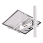 Soporte/Montaje para Panel Solar WI-BRKP133 para Postes / Estructura Galvanizada SGCC 2 mm / Ajuste Ángulo 0-75° / Compatible Postes Redondos 76-133 mm y Cuadrados 50-130 mm / Paneles hasta 900 mm