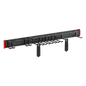 Sistema de Almacenamiento de Pared / Capacidad Total 228 kg (502.7 lb) / 8 Ganchos Ajustables / 2 Bandas de Sujeción / Estructura Acero y Plástico