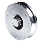 Rueda para Puerta Corrediza / 8 cm / Sin Soporte / Carga 200 kg / Montaje Inferior / Canal Tipo U