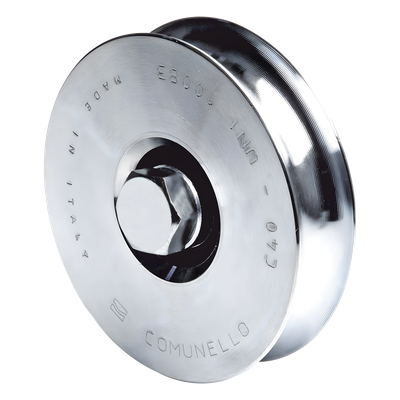 310 - Rueda de 8 cm SIN Soporte / Soporta hasta 200 kg / Canal Tipo \"U\"