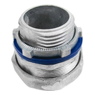 Conector Recto para Tubo Liquidtight / 2\" (50 mm) / Brunido Brillante / Contratuerca y Sellos Incluidos / Normas NEMA FB-1, GSA/F406D, UL 514B
