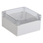 Gabinete Plástico para Exterior / IP65 / IK07 / 160 x 160 x 90 mm / Tapa Transparente / ABS 3 mm / -20 a 60 °C