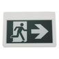 Letrero LED de Señalización de salida \"Hombre Corriendo\"/ Alto brillo / Uso en pared, lateral o techo / Batería de Respaldo Incluida con hasta 120 minutos de duracion