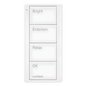 Control remoto inalámbrico Pico de 4 botones para escenas predefinidas, blanco
