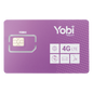SIM Yobi para dispositivos móviles 3G/4G con recarga de 3.5GB cada mes durante 1 año de servicio (solo datos)
