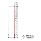 Montaje lateral / Ajustable 45-210 cm (1.5-6.9 ft) / Acero inoxidable / Diámetro 25.4-73 mm