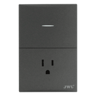Placa con Interruptor y Toma Corriente / 127 V / 60 Hz / 10-15 A
