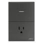 Placa con Interruptor Sencillo y 1 Toma  Corriente 10 -15 A 127 V  60 Hz.