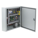 Controlador de Bolardos Hidráulicos / 220 VAC / 4 Bolardos Simultáneos / Activación por Contacto Seco / Entrada de Seguridad Antiobstáculos