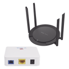 Kit ONU Bridge Dual GPON/EPON / Router Wi-Fi 4 Mesh / 4 Antenas 5 dBi / 5 Modos Operativos