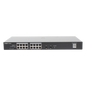 Switch PoE+ No Administrable, Hasta 247 Watts, con 16 Puertos Gigabit PoE+ y 2 Uplinks SFP 1G, Visible en la Topología