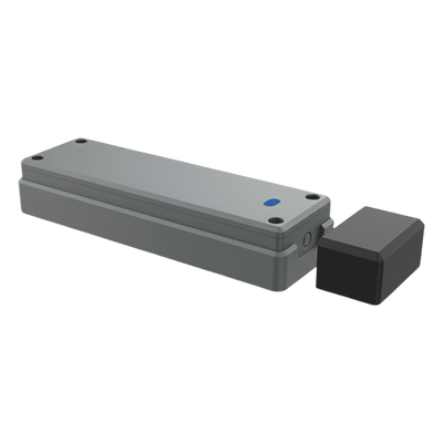 Sensor de Puerta Peatonal Inalámbrico / Tecnología Trio-Frequency Anti Interferencias / Alcance Magnético 25 mm / Batería 3.6V 2600mAh / Vida Útil 2 Años / Compatible con Puertas Seccionales y Bati
