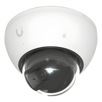 Cámara UniFi Protect G5 AI Dome Blanco, Para Interior o Exterior, 4K (8MPX), Ángulo 109.9°. Visión Nocturna IR Hasta 40m, Detecciones Inteligentes de Rostros y Placas, Audio Bidireccional, Protecci