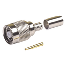 Conector Coaxial TNC Macho Inverso / Anillo Plegable / Cables LMR-240 y RG-8/X / Níquel / Oro / Teflón