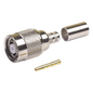 Conector TNC Macho Inverso de Anillo Plegable para Cables LMR-240, RG-8/X, Níquel/ Oro/ Teflón.