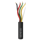 Cable Direct Burial / 4 Conductores 14 AWG / 305 m (1000 ft) / Intemperie / Sistemas de Detección de Incendio / Forro Negro 9.07 mm