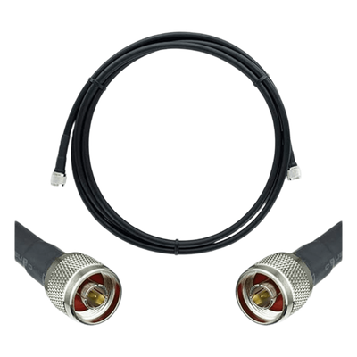 Jumper Coaxial / Baja Pérdida Equivalente a LMR400 / Conectores N Macho / 6.1 m (20.01 ft) / 50 Ohms