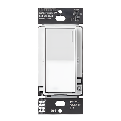 Atenuador auxiliar Sunnata de pared para control de 3 vías o escalera, 120 V, compañero cableado del atenuador principal del sistema RadioRA 3, color blanco mate (Snow)