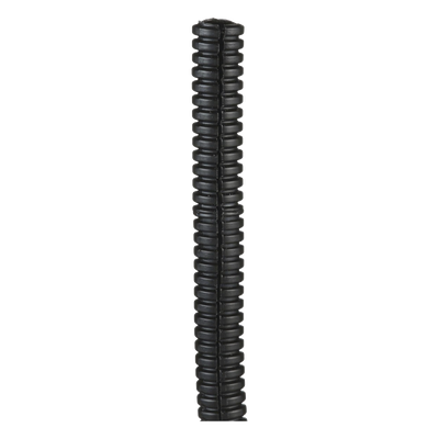Tubo Corrugado Abierto para Protección de Cables, .75in (19.1 mm) de Diámetro, 30.5 m de Largo, Color Negro